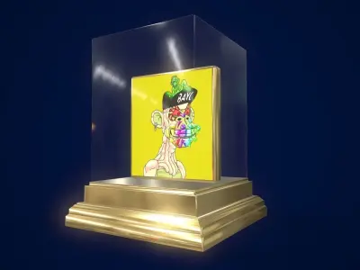 Mutant Ape 30 Gold Club Low-poly 3D model