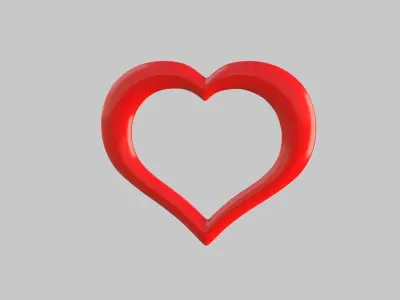 Heart icon v 09 3D model
