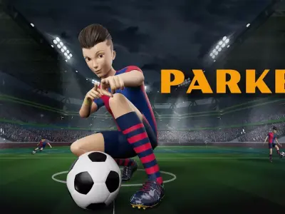 Football Player Parker - MAYA Rigged and Blender Rigged Low-poly 3D model