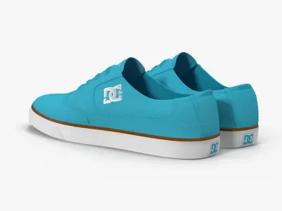 DC Shoes - Flash TX - Turquoise Low-poly 3D model