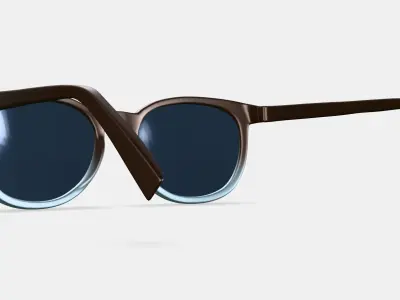 Redding Sunglasses in Ashwood Matte Fade 3D model