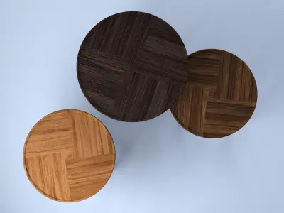 Quake round side table 3D model