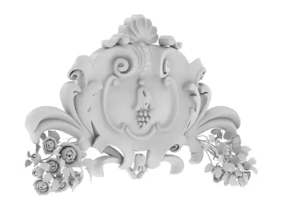 Cartouche Ornament 043 3D model