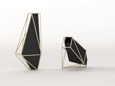 Union Suiza Vases Centerpiece Table Decoration Items 3D model