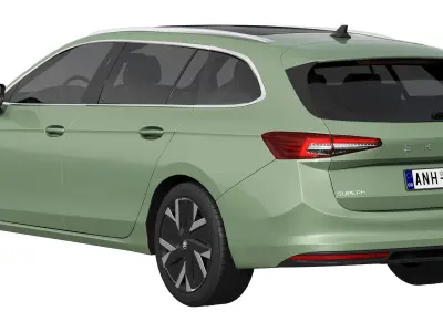 Skoda Superb Combi 2024 3D model