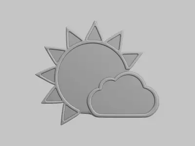 Weather Emoji Pack 3D Printable 20 Unique Emojis 3D print model