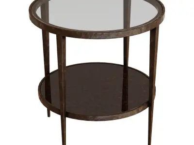 Crate and Barrel Clairemont Round Side Table 3D model
