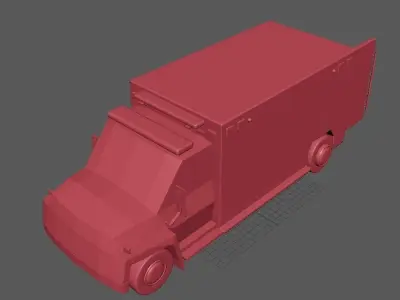 The ambulance is never late Low-poly 3D model