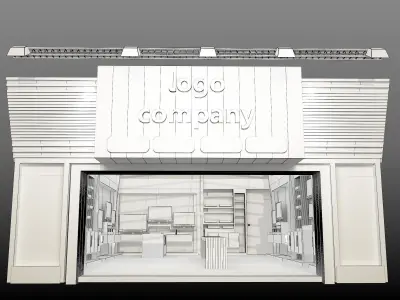 Exterior Design Tent Layout a69 3D model