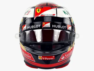 Kimi Raikkonen 2017 style Racing helmet 3D model