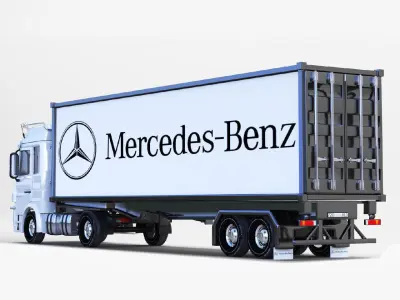 benz actros 01 3D model