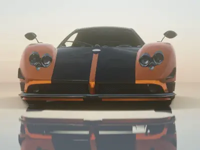 Pagani Zonda Cinque - Photorealistic 3D model