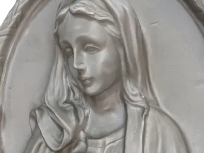 Holy Mary Inscription 3D model purchase
