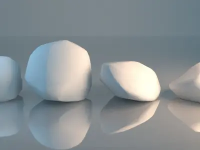 Low Poly Rock Pack Free low-poly 3D model