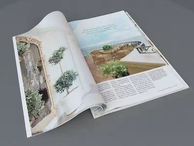 Magazine mockup 3D model