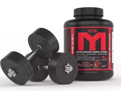 Protein with Dumbbell 3D model