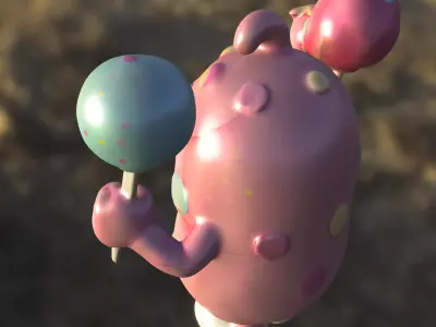 Candy cute sweet 3D model