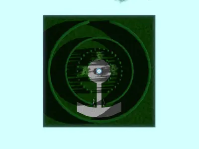 Fountain Garden 3D model