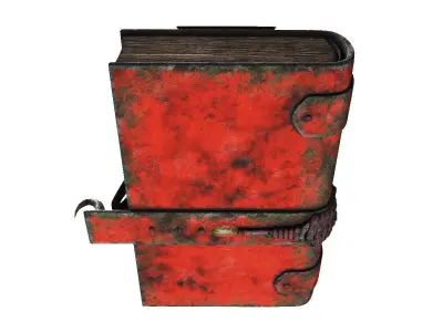 Vintage magic book Low-poly 3D model