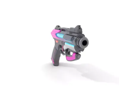 Neon Blaster model pack Low-poly 3D model