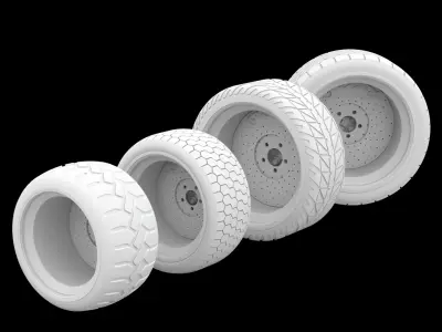 car tire models 3D model