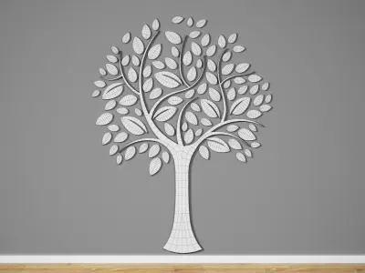Kindergarten Wall Tree 3D model