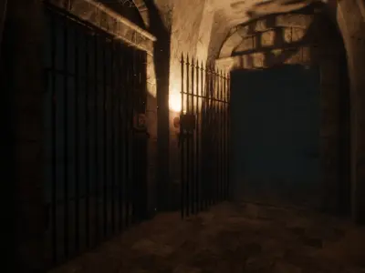 Modular Tunnel UE4 Low-poly 3D model