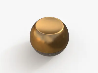 Box Copper Stone Low-poly 3D model