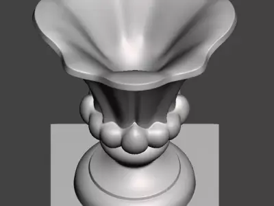 Decorative vase - 3d model for CNC - DecorativeVase001 3D print model