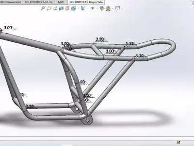 bike frame  3D model