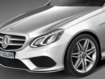 Mercedes-Benz E-Class AMG Sedan 2015 3D model