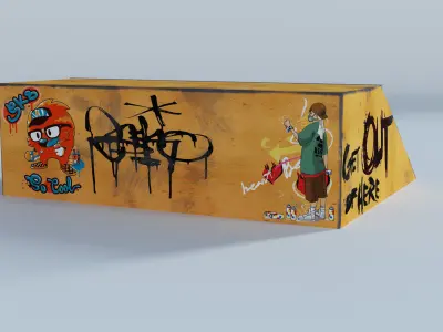 Skate Park Low-poly 3D model