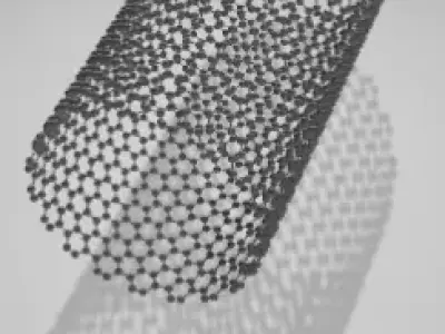 Carbon nanotube model 3D model