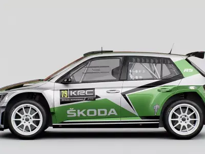 WRC Skoda Fabia 3D model