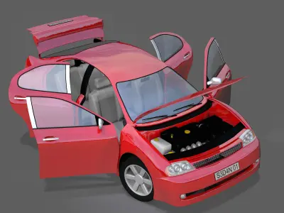 High-end Sedan Car 3D model