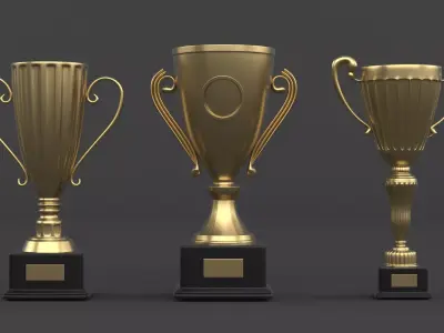 Trophy Cups 3D model 87