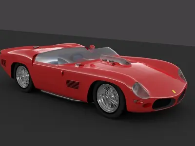 1961 Ferrari 250 TRi61 Spyder Fantuzzi 3D model