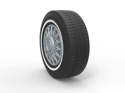 Wire wheel 4 Scale 1 to 10 3D print model