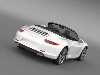Porsche 911 Carerra s Cabrio 2013 3D model
