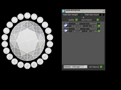 Jewelry Ring Gold 3D print model