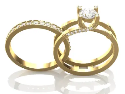 Engagement Ring 3D print model