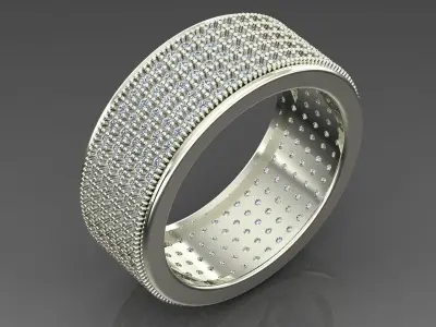 Band Ring 3D print model