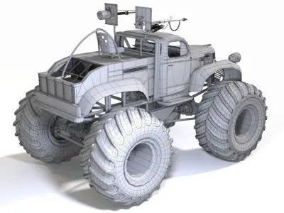 Bigfoot monster truck 3D model