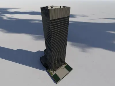 The Seagram Building New York City 3D model