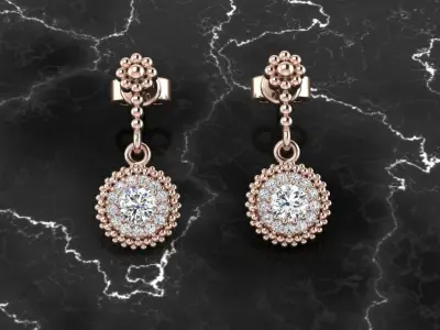 Jewelry Earring 3D print model