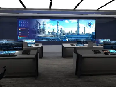 modern control room 3D model