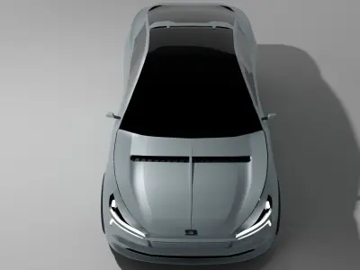 Streamlined Sedan 3D Model - Smooth and Elegant Design 3D model