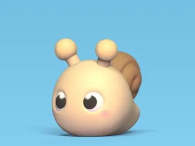 Round Snail 3D print model