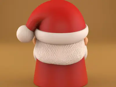 Cute Santa Claus 3D Model for Christmas Decor 3D print model