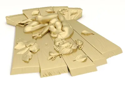 Panel 3 - Nude Female 3D model